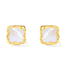 Thorn square mother of pearl ear  studs